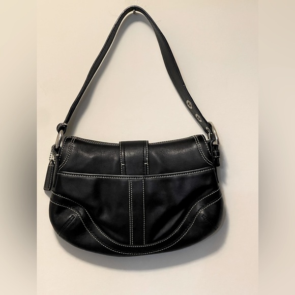 Vintage Coach Black Soho Hobo Handbag - Picture 3 of 16